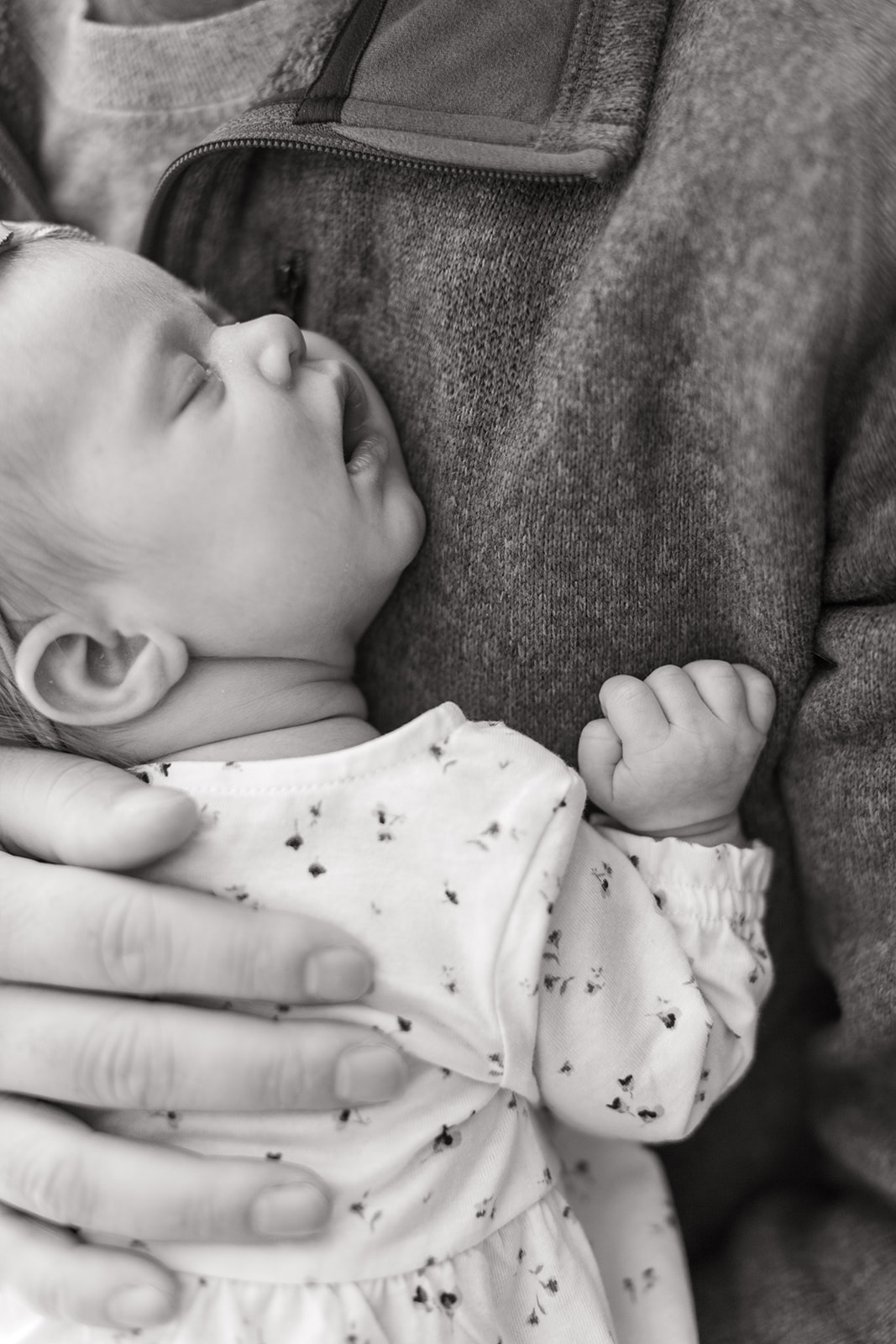 Sleeping newborn during in-home newborn photo session near Columbia, South Carolina