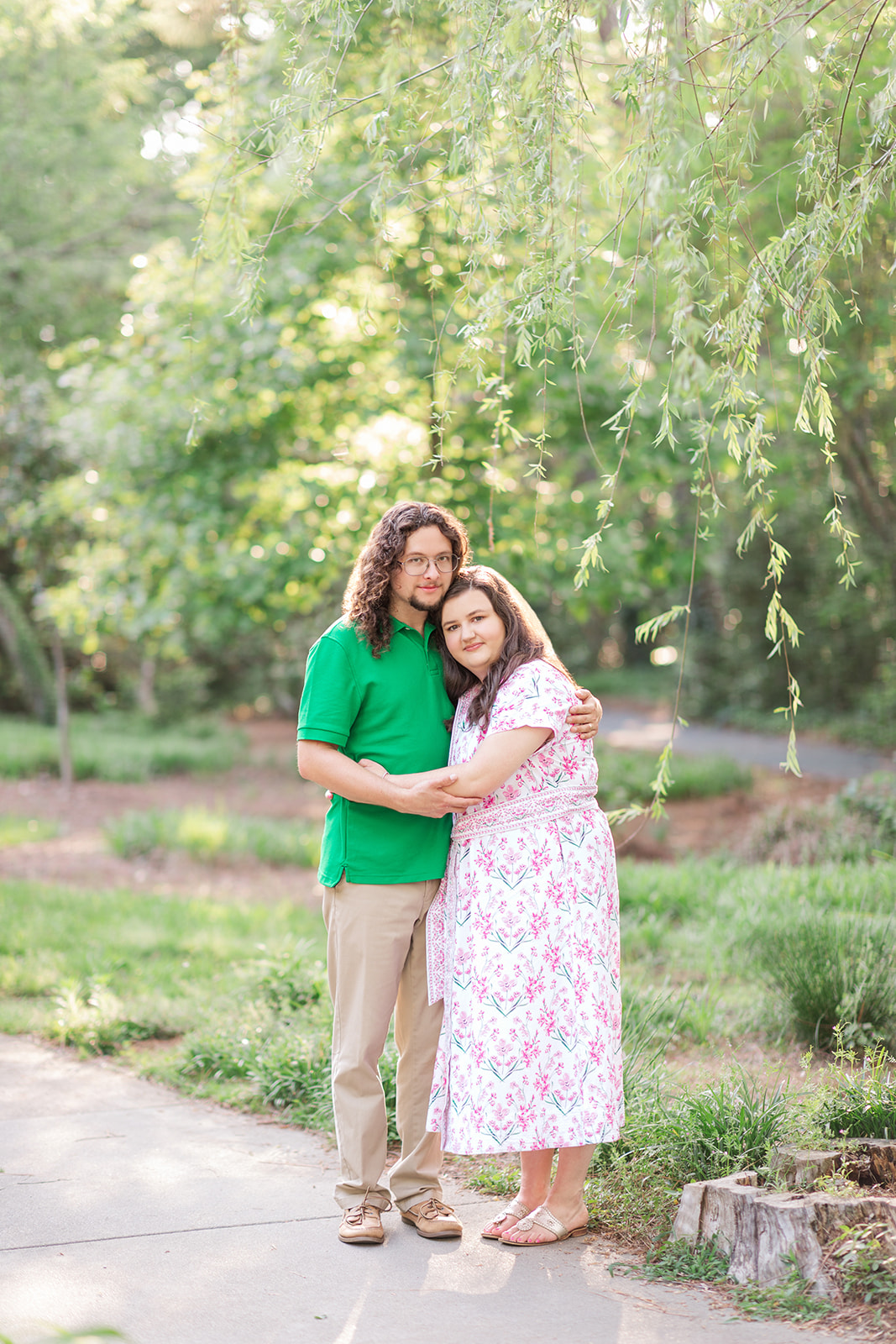 Catledge family enjoying spring weather at Glencairn Garden in Rock Hill