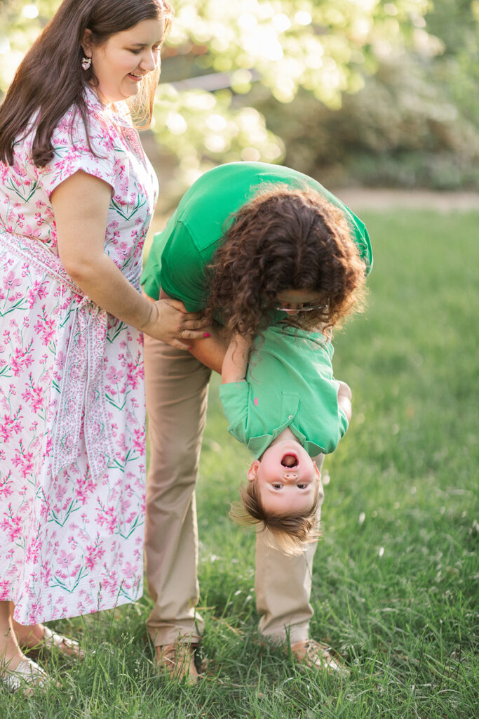 Close-up of Jack’s joyful expression during first birthday photo session