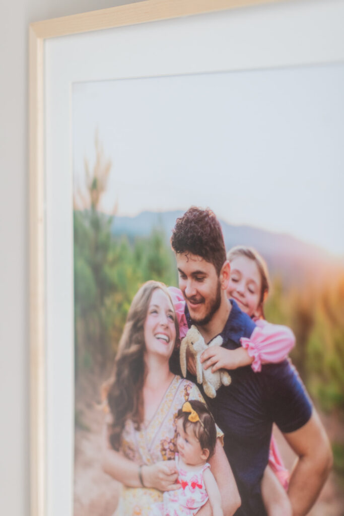 Custom heirloom photo artwork ready for delivery