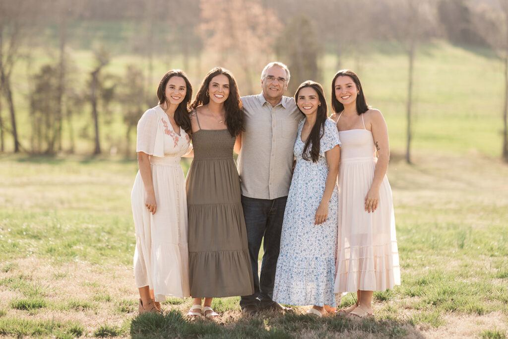 Extended family portrait session on private property in Mocksville NC


