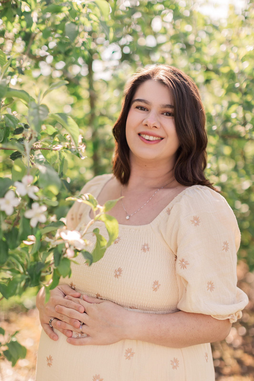 Maternity session detail photo—hands on baby bump